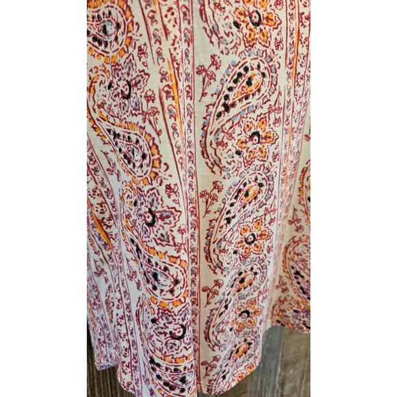 Billabong sz M lightweight soft stretch Aztec boho beach tank top EUC y2k 90s - Picture 3 of 6